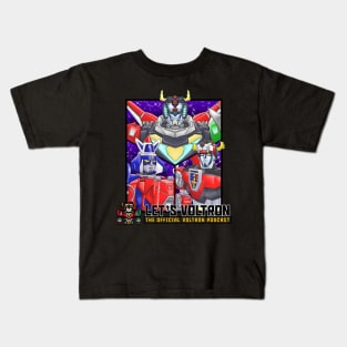 Let's Voltron by Blacky Shepherd Kids T-Shirt